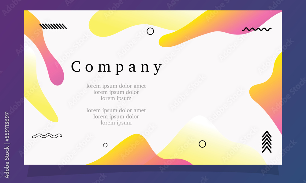 abstract fluid gradient color background vector design for landing page web background