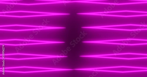 3d render with neon pink glowing diamonds