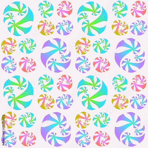 Colorful Flow Wave in Fabric Seamless Pattern © MyMemoriesArts