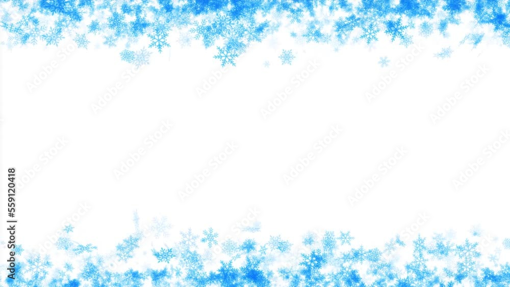 Falling snow frame loop material Falling snow frame loop material