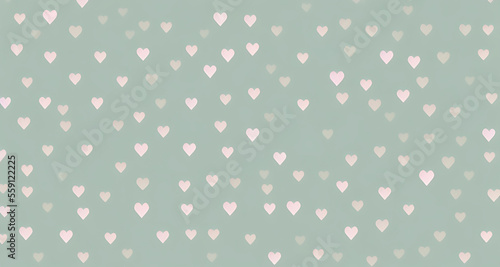 Obraz na płótnie Valentine origami paper heart copy space Generative AI w salonie