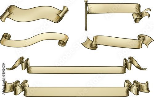 Scroll Paper Banner Parchme...