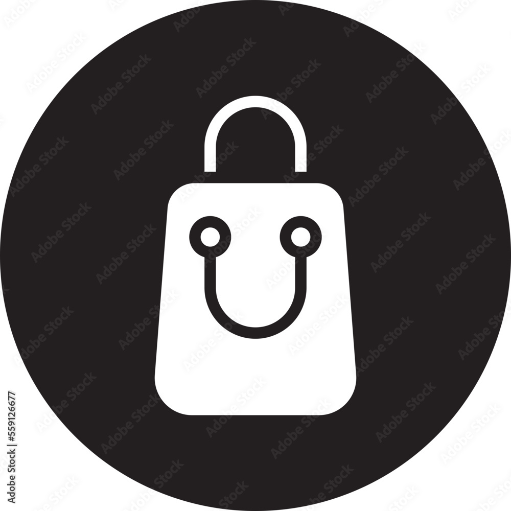 shop bag glyph icon shop bag glyph icon