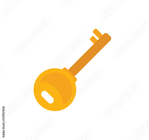 Key password recovery icon flat vector. Web account. Internet screen isolated