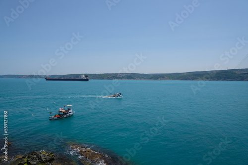 Fishing boats on Marmara Sea, Istanbul Bosphorus. © Umut Furkan Citak