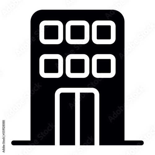 hotel glyph icon