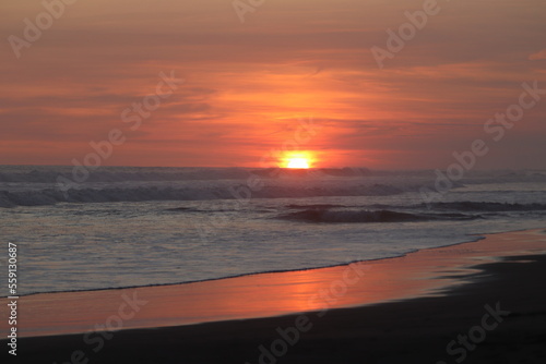 Sunset at one of the Surf City beaches in El Salvador © Vladimir