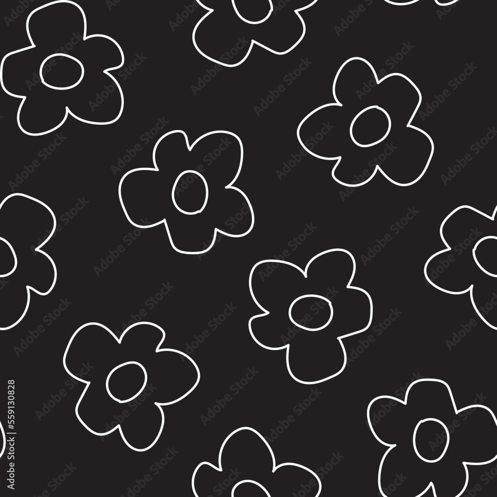 Fototapeta premium Floral Seamless Pattern Design Background