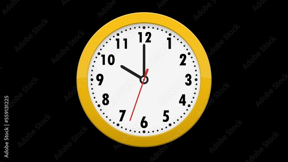 Clock icon isolated on white background Clock icon isolated on white background