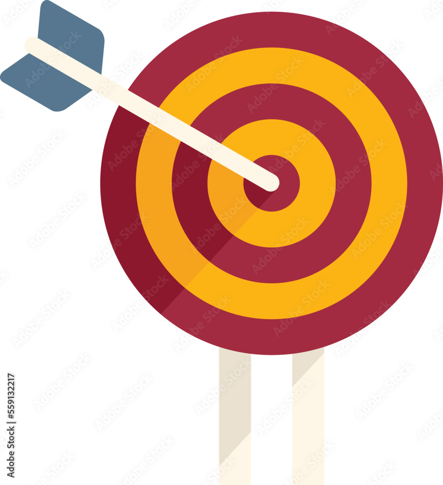 Focus arch target icon flat vector. Work group. Social team isolated Focus arch target icon flat vector. Work group. Social team isolated