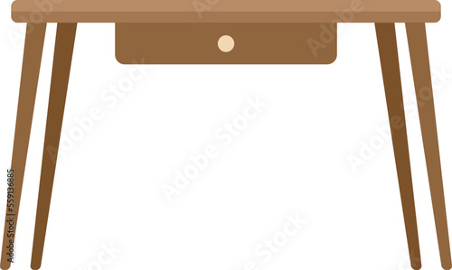 Top table icon flat vector. Object kitchen. Round circle isolated