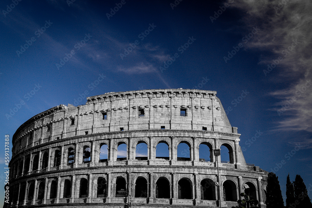 Fototapeta premium Colosseum Rome during sunset. 
