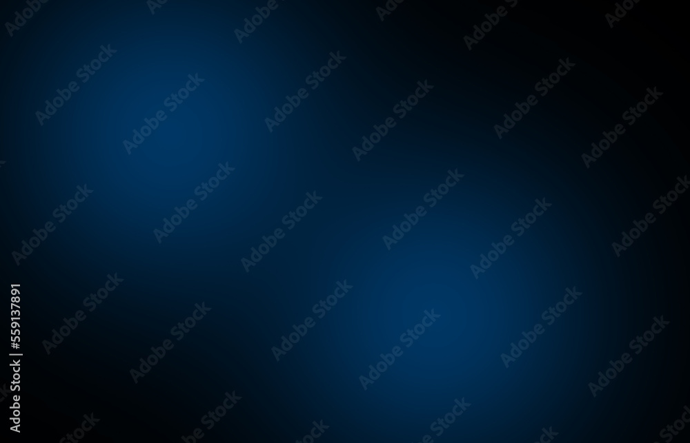black and blue smooth gradient Abstract background image, gray tone.Science or technology display concept.Metal,metallic,golden,copper color.spotlight in room or studio.Graphic illustration.