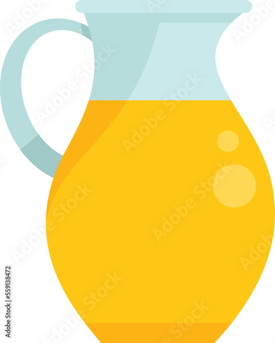 Canola oil jug icon flat vector. Plant seed. Flower mustard isolated