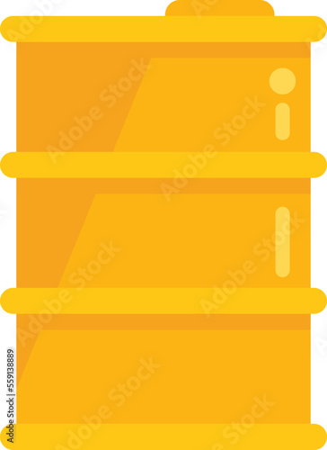 Canola oil barrel icon flat vector. Flower plant. Olive mustard isolated
