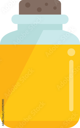 Canola oil probe icon flat vector. Plant seed. Rape mustard isolated