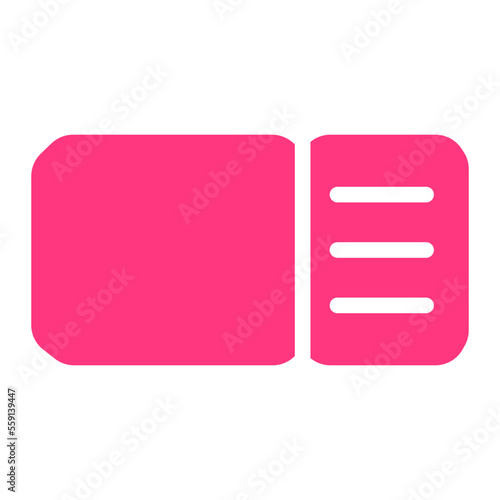 plane ticket gradient icon