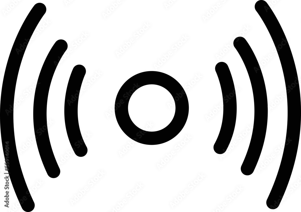 Broadcasting icon, live streaming pictogram, vector illustration