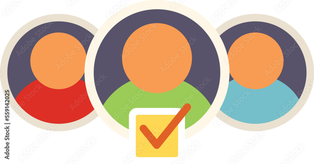 Group rate review icon flat vector. Customer trust. Online quality isolated Group rate review icon flat vector. Customer trust. Online quality isolated