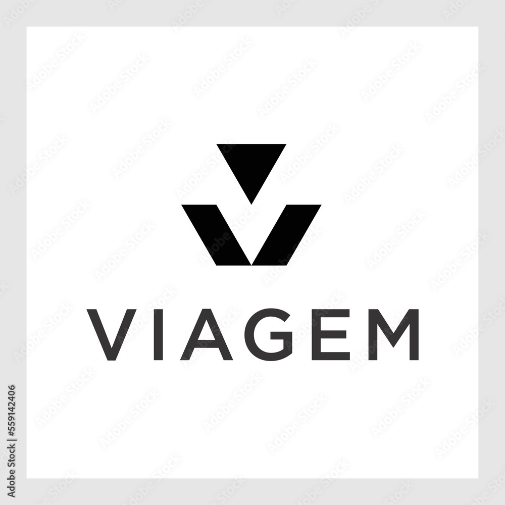 letter V minimalist art monogram arrow shape logo, black color on white background letter V minimalist art monogram arrow shape logo, black color on white background