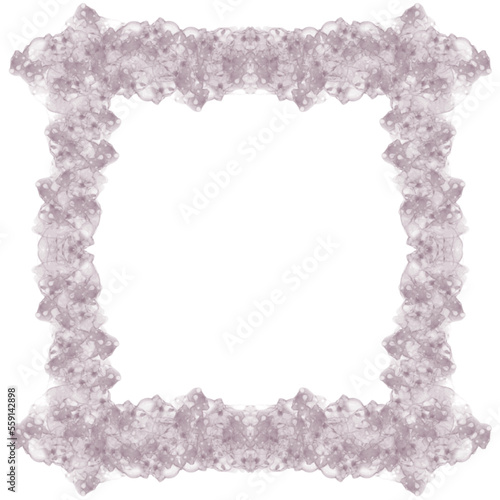 photo frame made of flowers vector