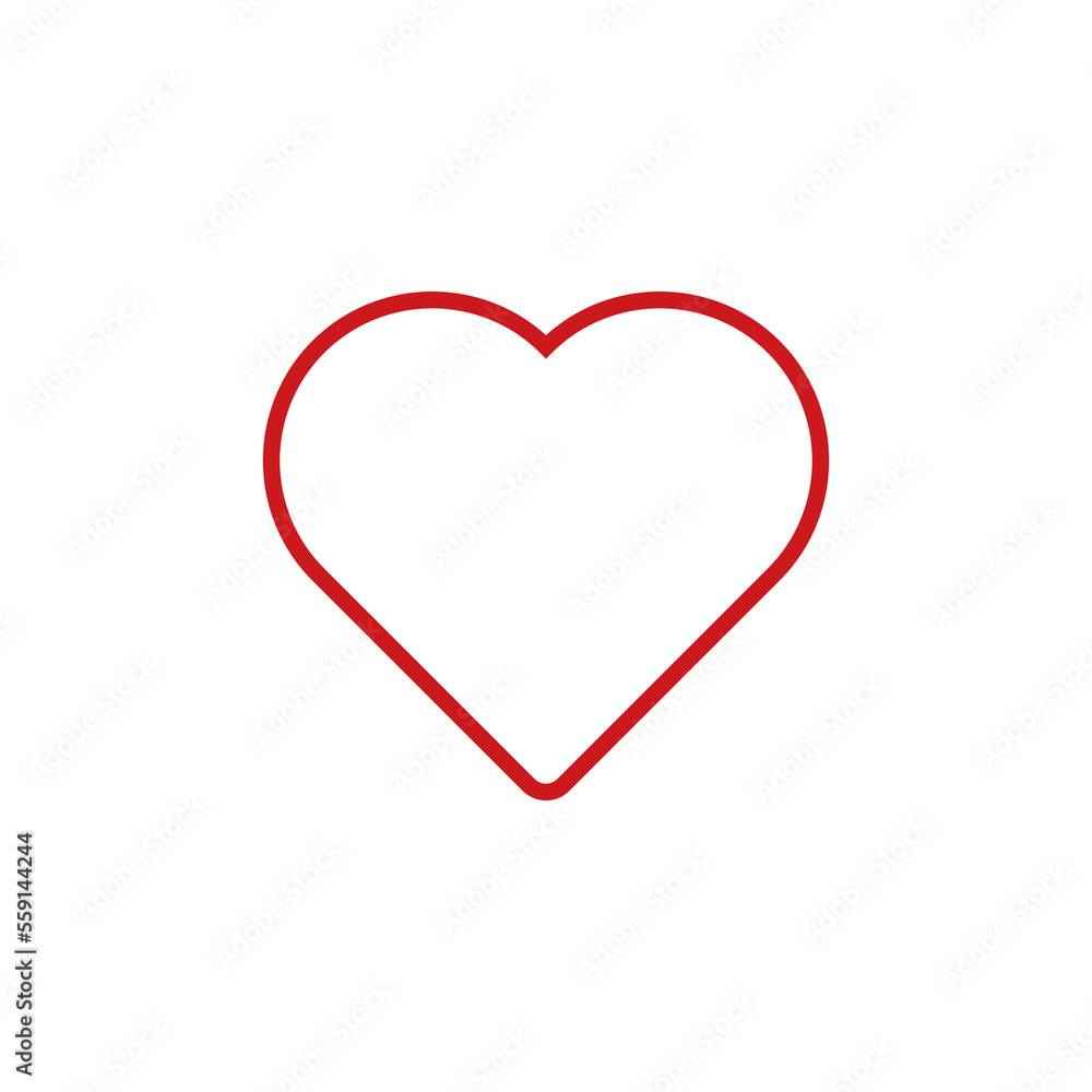 Red heart icon