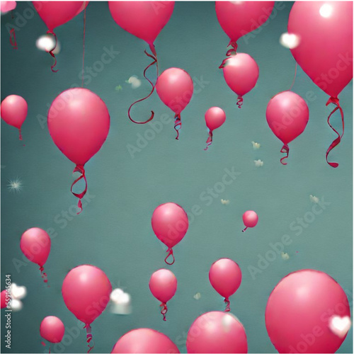 Hintergrund Party Ballons