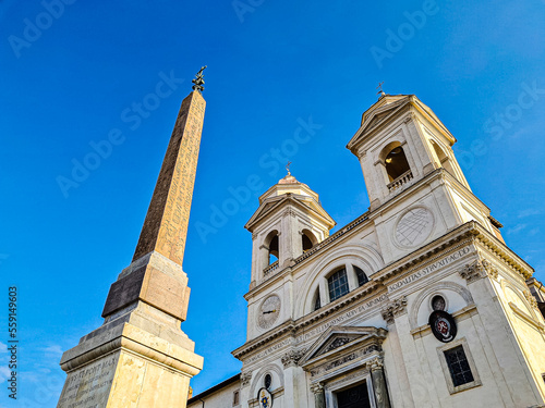 CHURCH OF THE TRINITA' DEI MONTI - PIAZZA NAVONA, ROME, ITALY