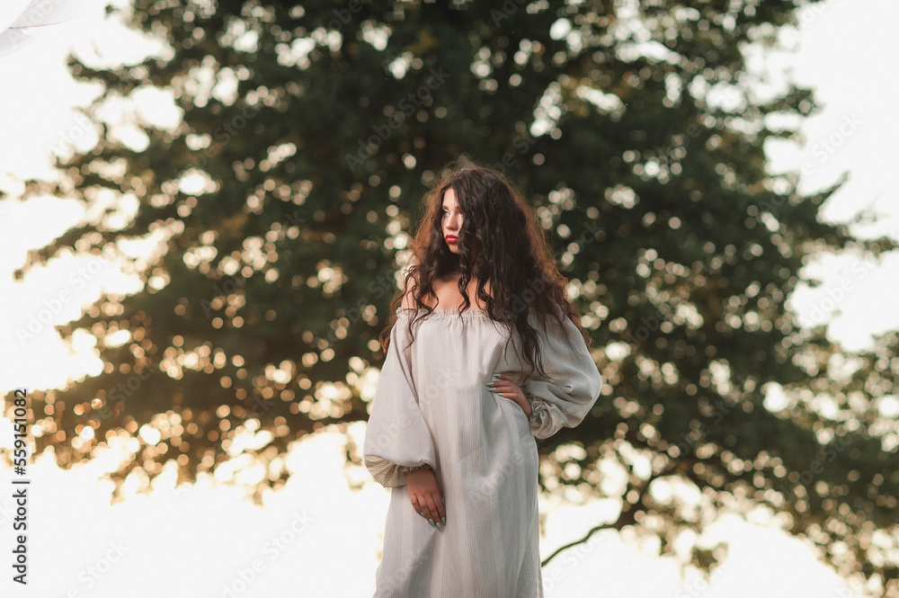 Magnificent volume
curly hair; A dark-haired girl is dressed in a light, light dress; sexy girl posing in the field at sunset; red lipstick on the lips; Magnificent volume
curly hair; A dark-haired girl is dressed in a light, light dress; sexy girl posing in the field at sunset; red lipstick on the lips;