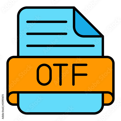 Otf Filled Line Icon