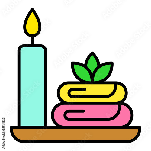 Spa Filled Line Icon