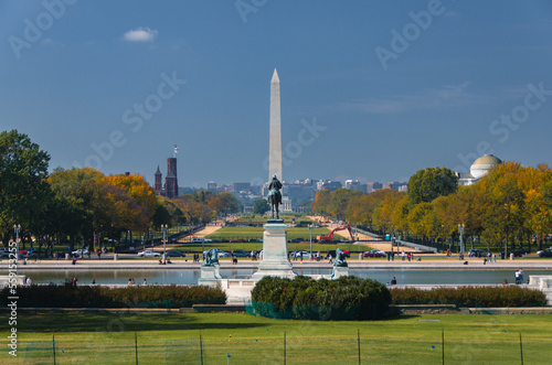 National Mall as seen from US Capitol grounds, including Washington Monument