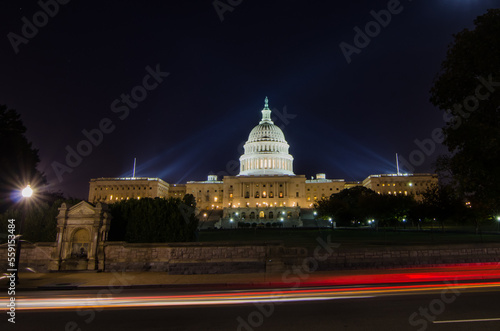 Capitol building at night - Washington DC, United States