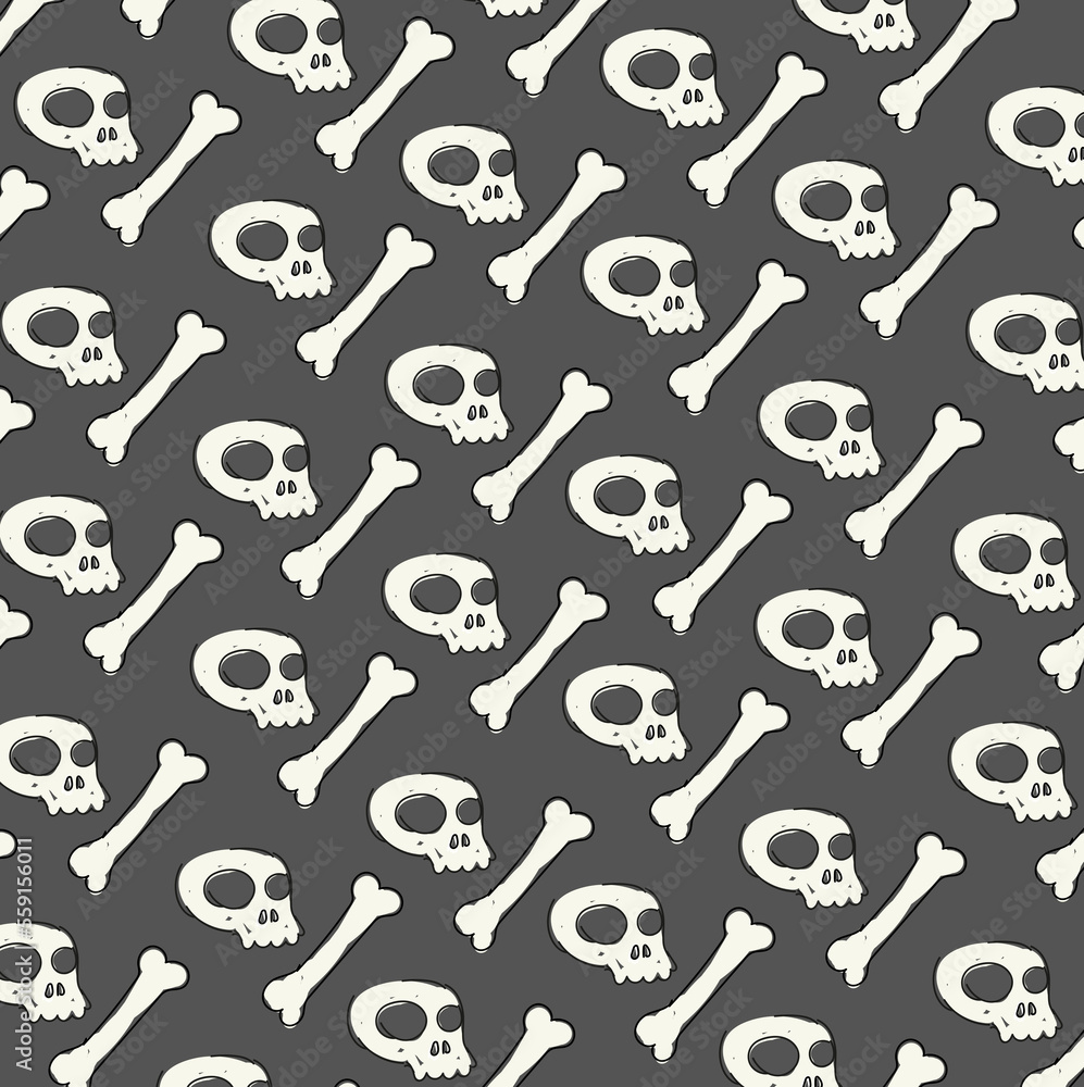 seamless pattern with skulls seamless pattern with skulls