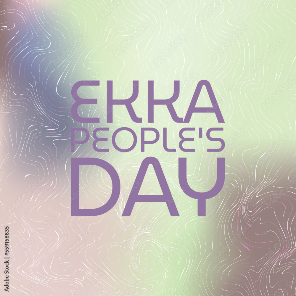 Ekka People's Day. Design suitable for greeting card poster and banner Ekka People's Day. Design suitable for greeting card poster and banner