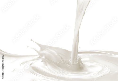 Milk Splash on transparent png, easy to use