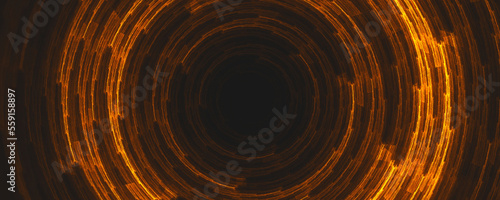 Obraz na płótnie flaming galaxy space tunnel vortex background