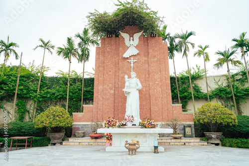
Yen Dai Catholic Church, A place with beautiful landscape architecture, a place for people to come to pray for a better life.