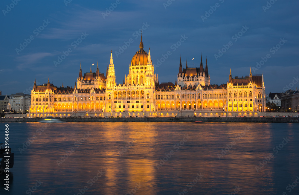 Obraz premium The Hungarian Parliament Building in Budapest
