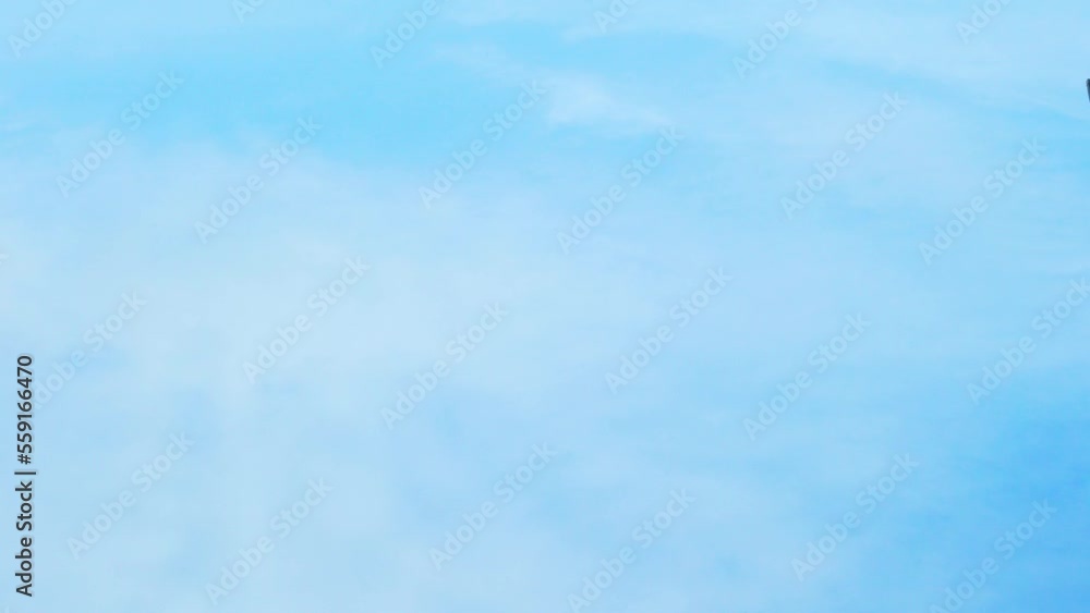 Pure Blue Sunny Sky and White Cirrus Clouds , Aerial View, Drone Shooting, Slow Motion, Time Lapse. Clear Azure Summer Skyscraper and Clouds Like Feathers Atmosphere Heaven Blue Firmament Beauty. Pure Blue Sunny Sky and White Cirrus Clouds , Aerial View, Drone Shooting, Slow Motion, Time Lapse. Clear Azure Summer Skyscraper and Clouds Like Feathers Atmosphere Heaven Blue Firmament Beauty.
