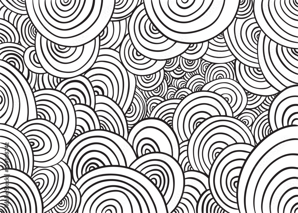 Abstract doodle hand drawn design