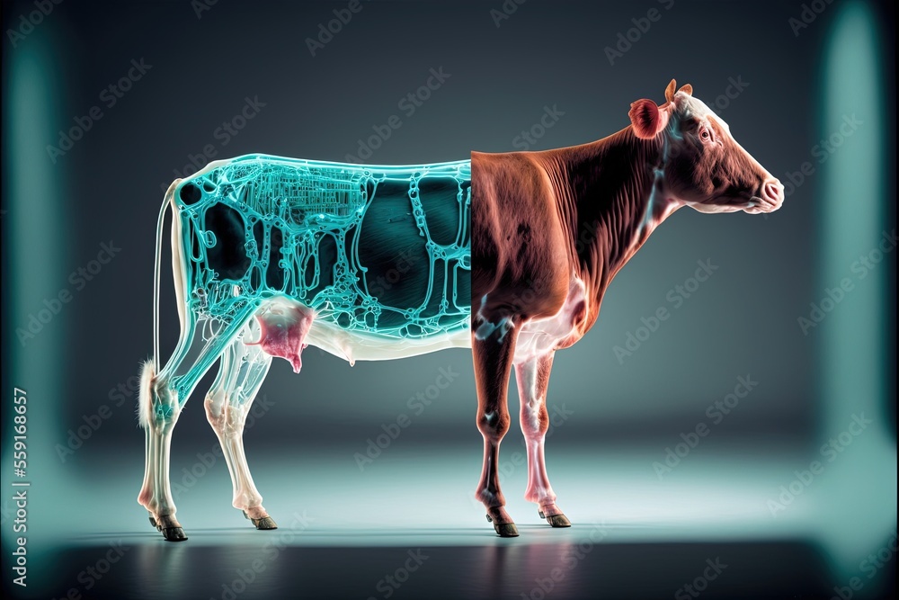 Lab grown meat, vegan meat, science saving the environment, generative ai art, ethical meat