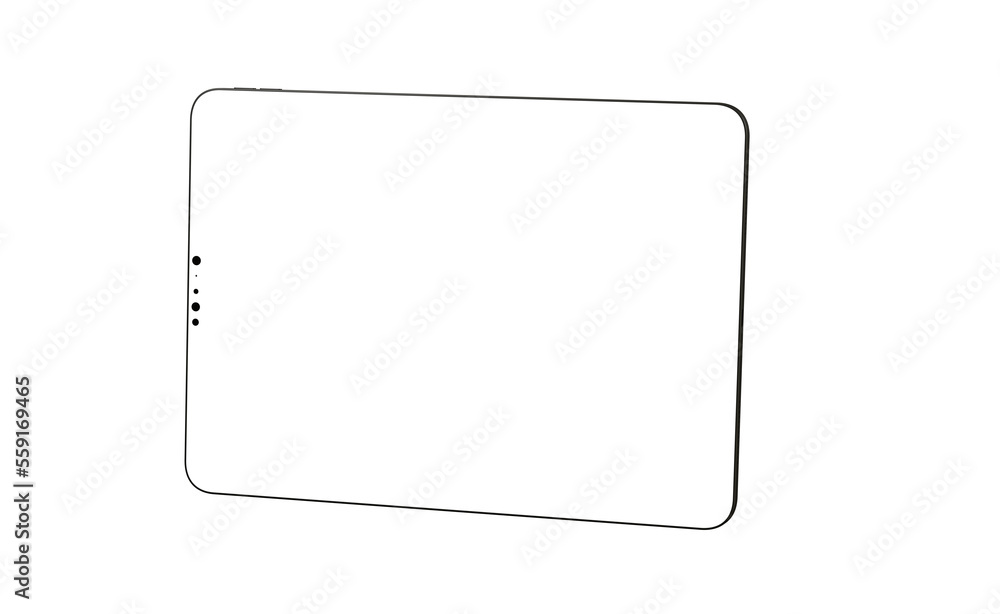Modern black tablet computer isolated on white background. Tablet pc Modern black tablet computer isolated on white background. Tablet pc