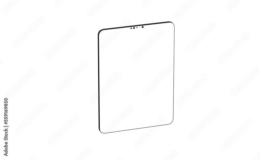 Realistic horizontal black tablet pc pad computer mockups - mockup Realistic horizontal black tablet pc pad computer mockups - mockup