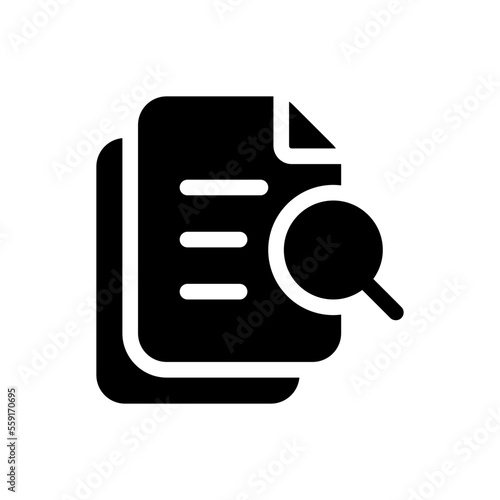 research glyph icon