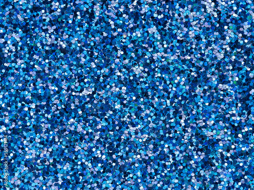 Obraz na płótnie Dark blue, navy glitter texture sparkling shiny wrapping paper background for Christmas or xmas holiday seasonal wallpaper decoration, greeting and wedding invitation card design element. w salonie