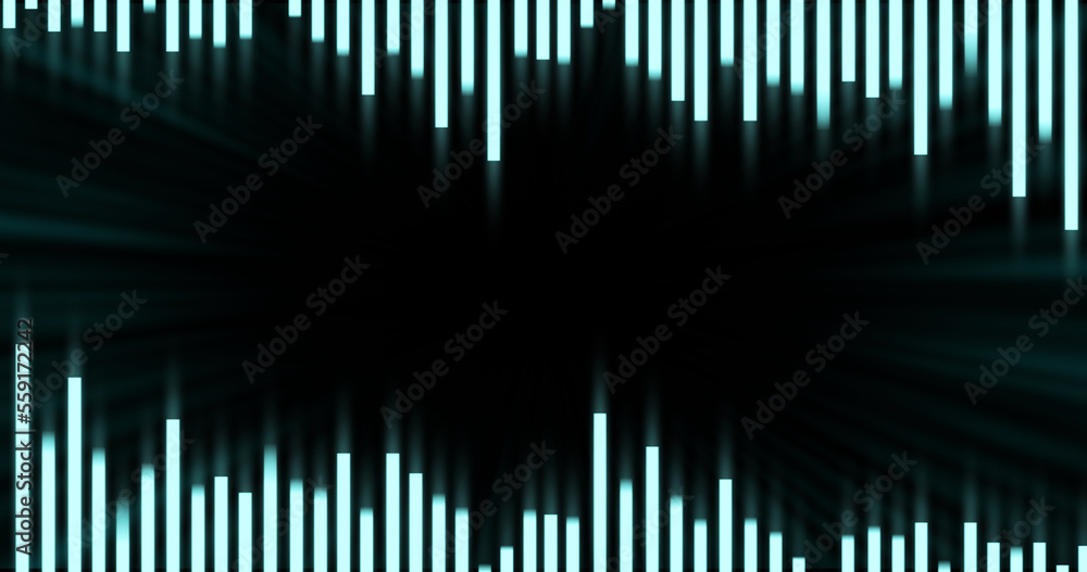 Music graphic visualizer equalizer spectrum on black background. Music graphic visualizer equalizer spectrum on black background.
