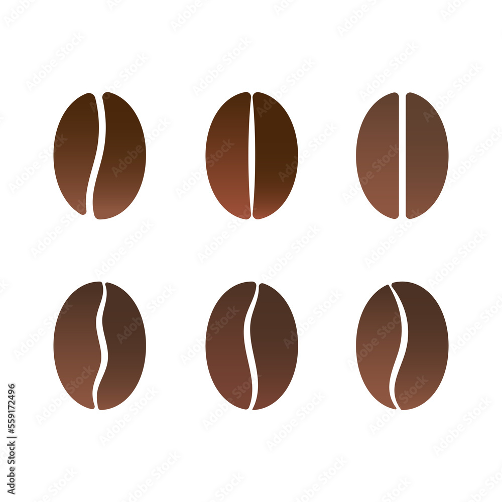 Vector Illustration of Coffee beans icon on Isolated Background. Coffee Beans Logo. Vector Illustration of Coffee beans icon on Isolated Background. Coffee Beans Logo.