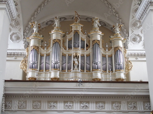 Organ in Saint Stanislaus Cathedral in Vilnius, Lithuania