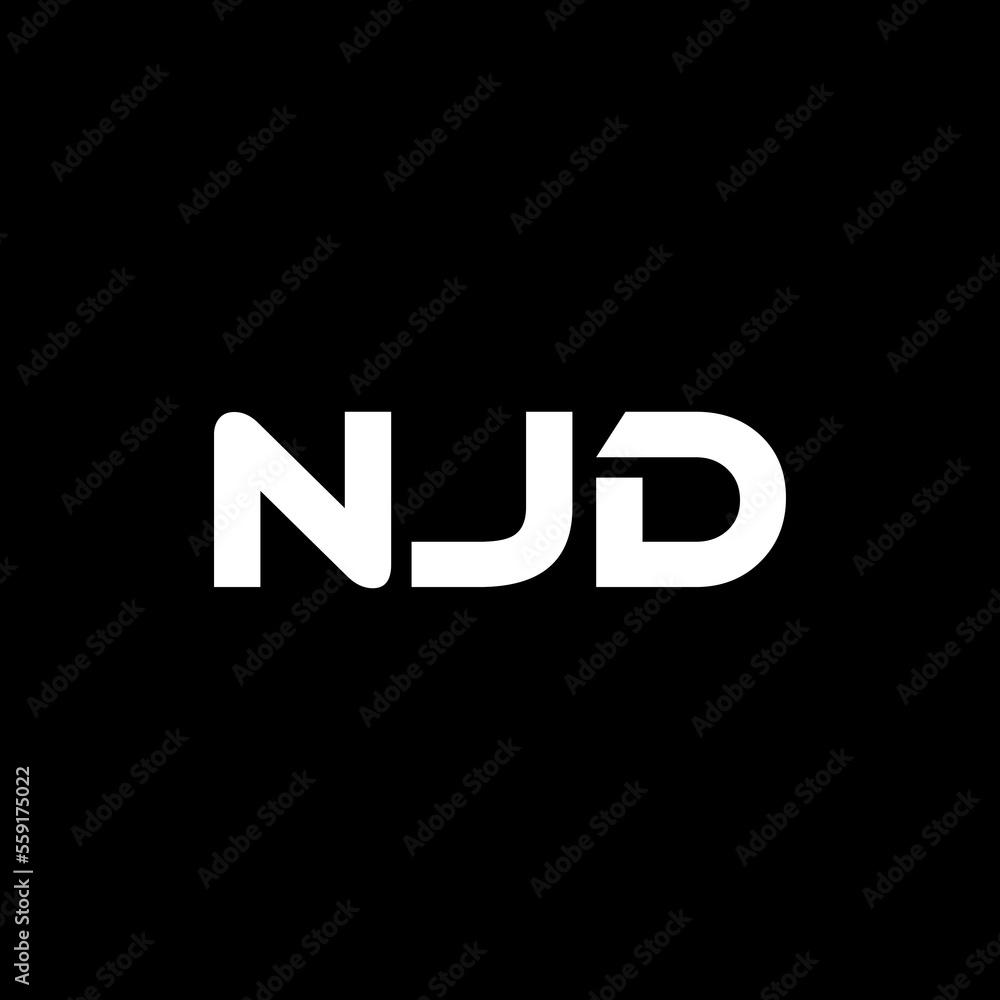 NJD letter logo design with black background in illustrator, vector logo modern alphabet font overlap style. calligraphy designs for logo, Poster, Invitation, etc. NJD letter logo design with black background in illustrator, vector logo modern alphabet font overlap style. calligraphy designs for logo, Poster, Invitation, etc.